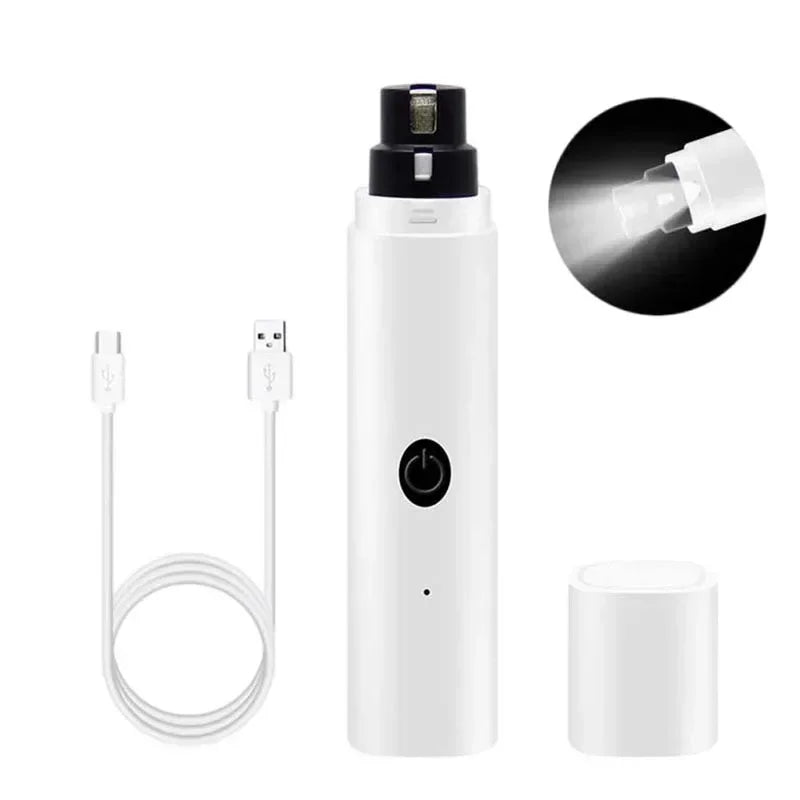 PawEase™ Electric Pet Nail Grinder with LED Light — USB Rechargeable & Ultra-Quiet