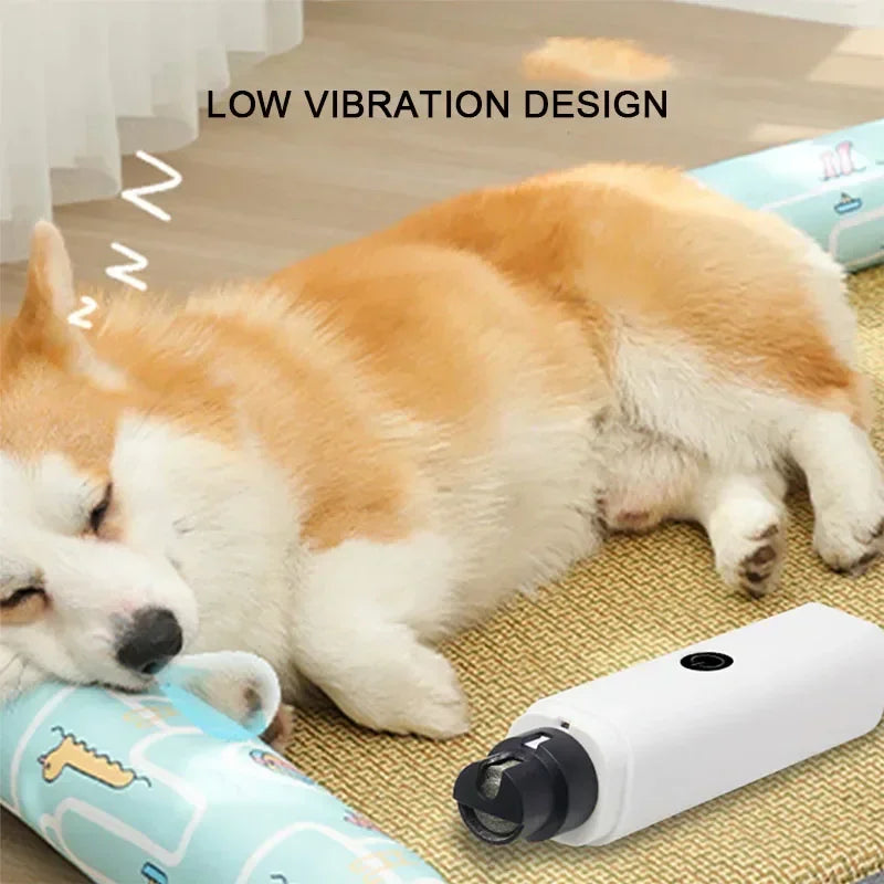 PawEase™ Electric Pet Nail Grinder with LED Light — USB Rechargeable & Ultra-Quiet