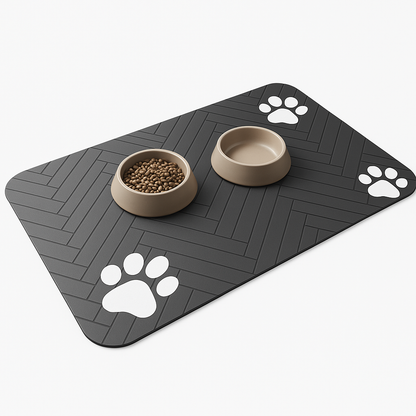 AquaGuard™ Absorbent Pet Feeding Mat with Waterproof Backing