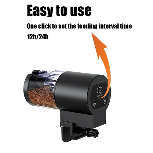 AquaMeal™ Automatic Fish Feeder — Easy Setup with Adjustable Timer & 100ml Capacity