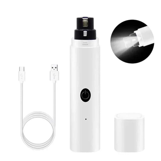 PawEase™ Electric Pet Nail Grinder with LED Light — USB Rechargeable & Ultra-Quiet